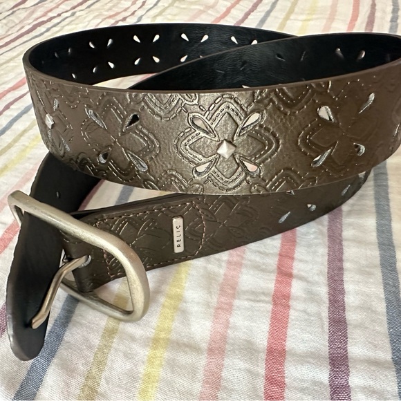 RELIC embossed and studded belt *PLUS SIZE* - Picture 1 of 2